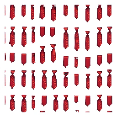 red necktie, formal wear accessory sticker