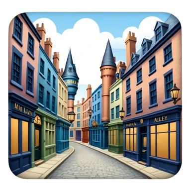 Diagon alley Mina Lima style sticker