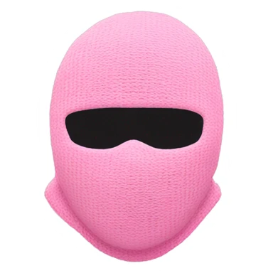 Pink ski mask  sticker