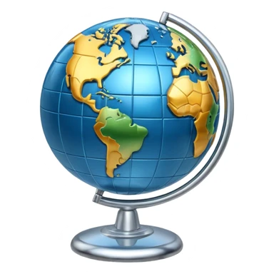 The internet globe on a scale sticker