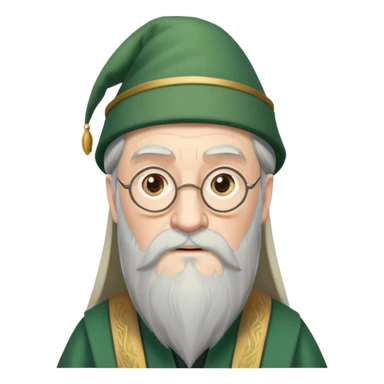 Dumbledore green hat sticker