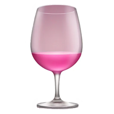 Glass of pink wine sticker