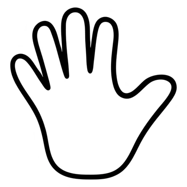 life icon, hand-drawn black outlined style sticker