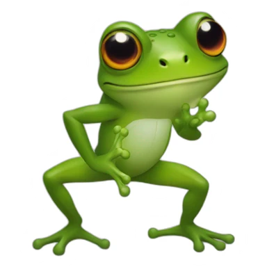 frog doing flamengo sticker