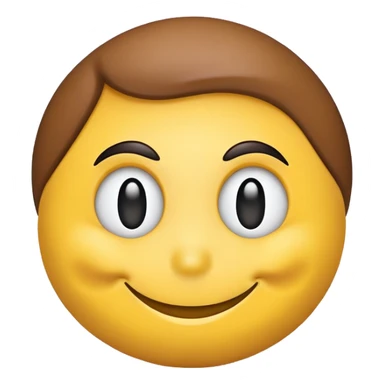 Smiley face with sly brow sticker