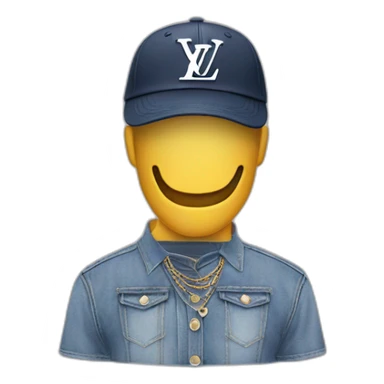 Only Louis Vuitton cap no face sticker