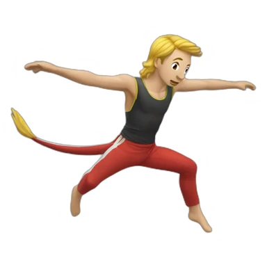 Salto arrière sticker