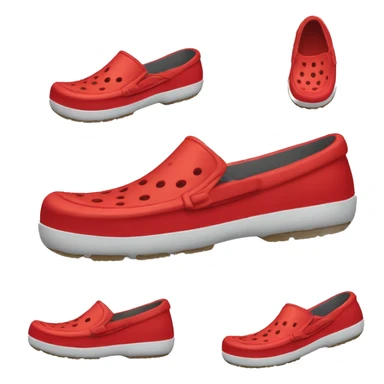 red crocs shoes sticker