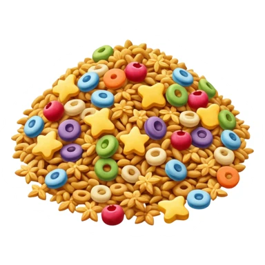 a pile of cereals sticker