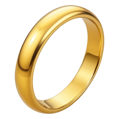 Anneau doré simple sticker