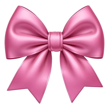 pink satin bow sticker