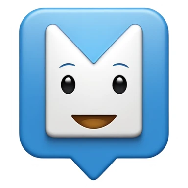 I want a blue background and a white checkmark inside it emoji which I will call the "Fake Roblox Verified Badge Emoji" and the blue background should be square and it should be the "🟦" emoji being the background sticker