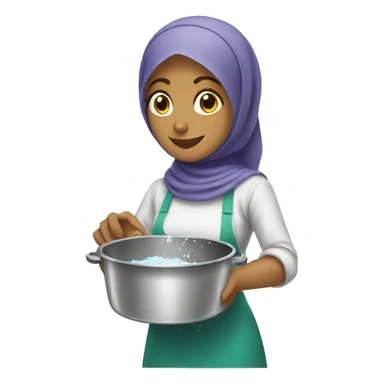 hijabi washing dishes sticker