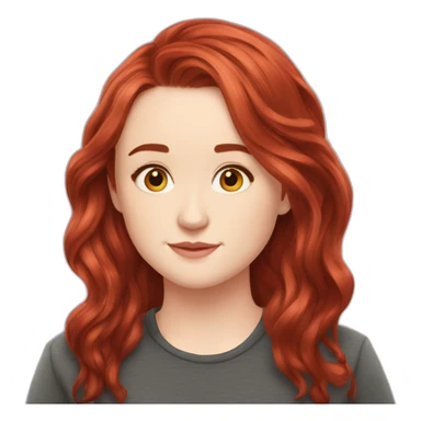 Kaitlyn Dever red hair old sticker