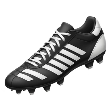 soccer cleats classic black and white sticker