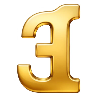 Number 1 with golden color sticker