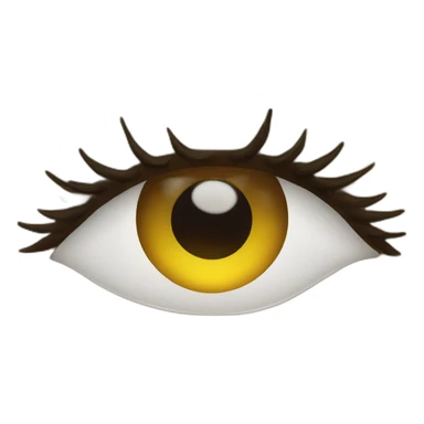 Chica boca con labios grandes y ojos con pestañas largas brillantes sticker