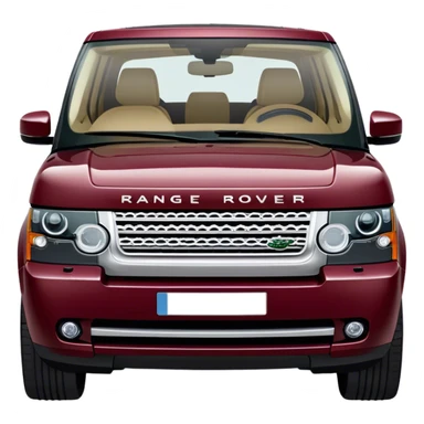 Range rover  burgundy sticker