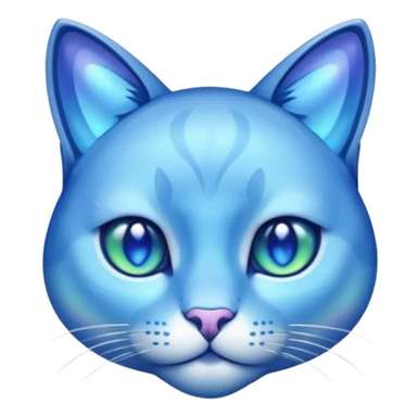 blue sapphire cat sticker