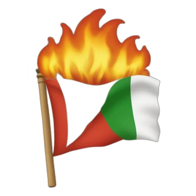 burning-flag-italy sticker