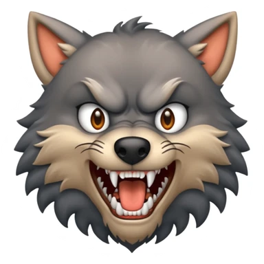 the Big Bad Wolf in the story of Little Red Riding Hood sticker