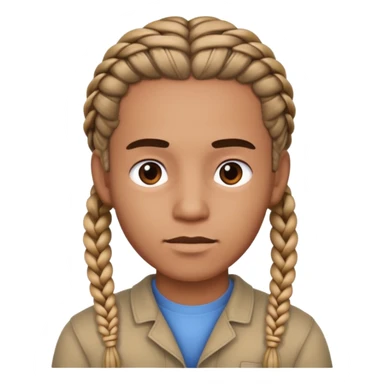 homme avec des tresses sticker