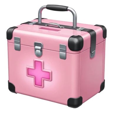Pastel Pink medical box glow sticker