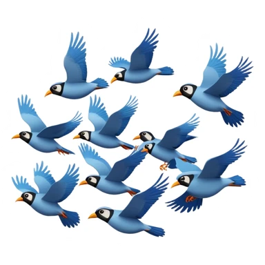 a heard flying sticker