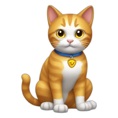 cat with super Powers ! sticker