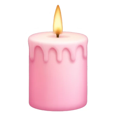 light pink candle sticker