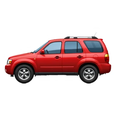 emoji of a mazda tribute 2001 red  sticker