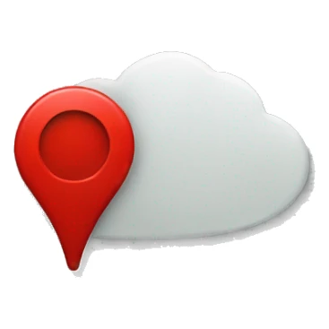 red location pin sticker