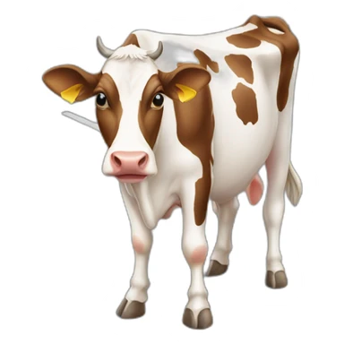 cow in a parking spot sticker