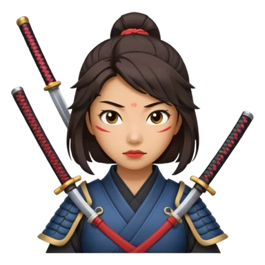 lady samurai sticker