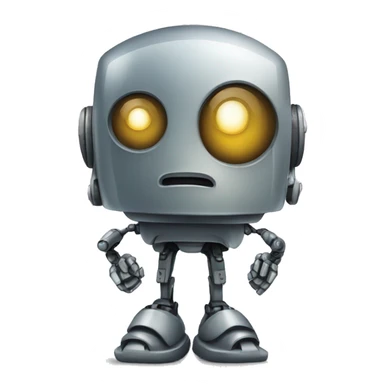 Frowny Robot sticker