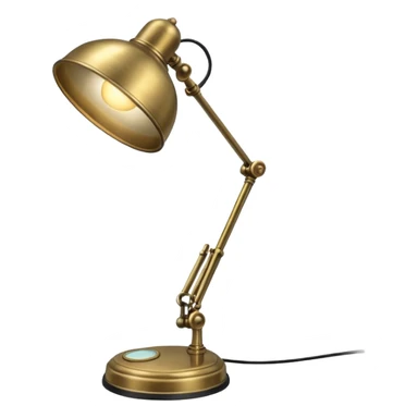 classic desk lamp sticker