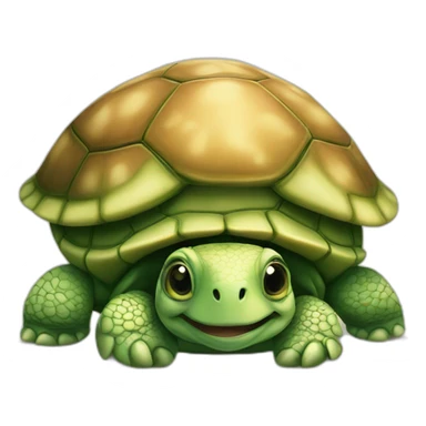 Cutest turtle with baby face sticker