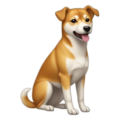 shiba inu beagle mix sticker