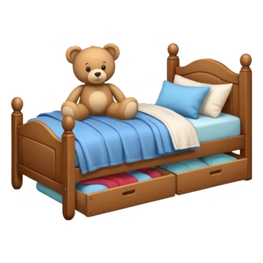 bed for kid sticker