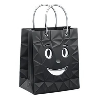 shopping bag black sticker
