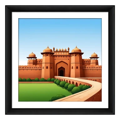 agra fort sticker