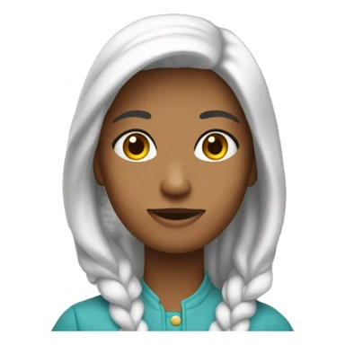 una donna che ha uno chiavo sticker