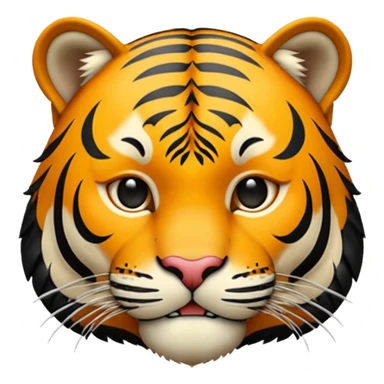 Emoji de um tigre em pe para a esquerda (tigre sem cor nenhuma todo preto) sticker