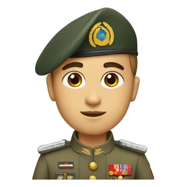 military boy in turkish uniform sticker
