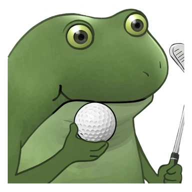 mini golf  sticker