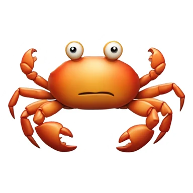 Crab smoking sticker