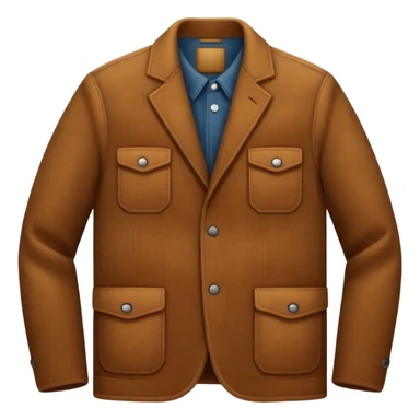 Corduroy patterned jacket with ridges sticker