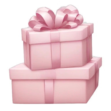 Light pink Christmas gifts under a white Christmas tree  sticker