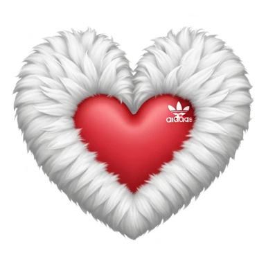 Adidas fur heart sticker