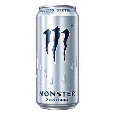 White monster zero energy drink sticker